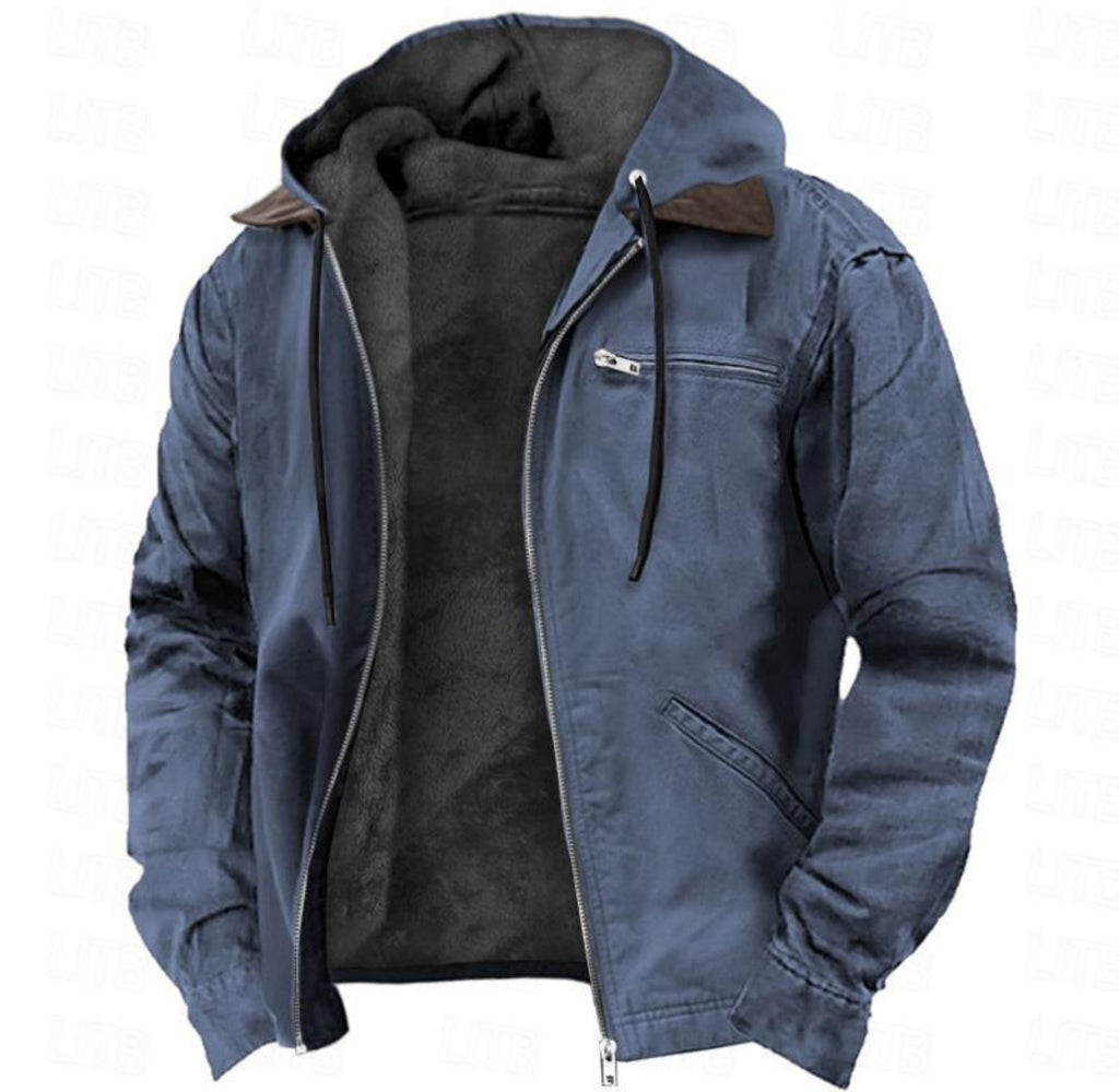 Winter hooded jacket casual outwear men's clothing