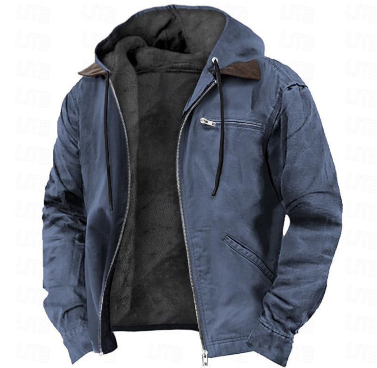 Winter hooded jacket casual outwear men's clothing