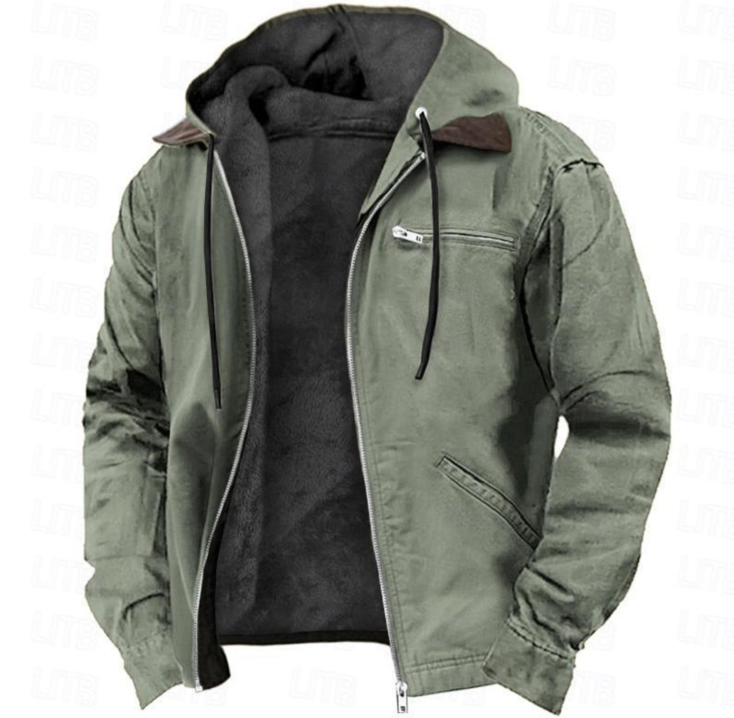 Winter hooded jacket casual outwear men's clothing
