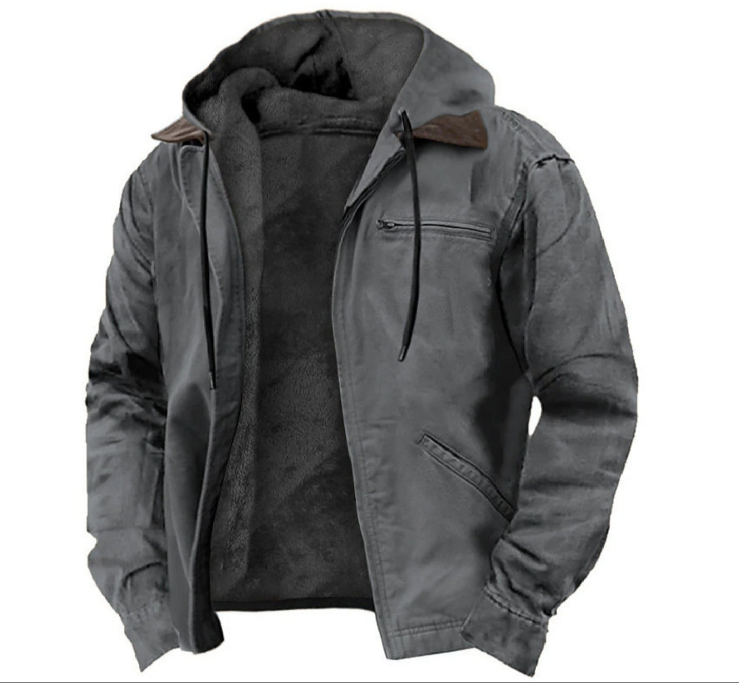 Winter hooded jacket casual outwear men's clothing
